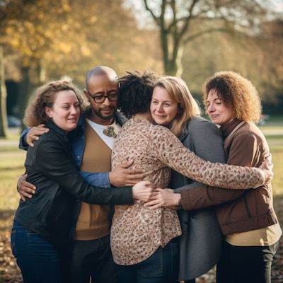 Autism Parents Hugging